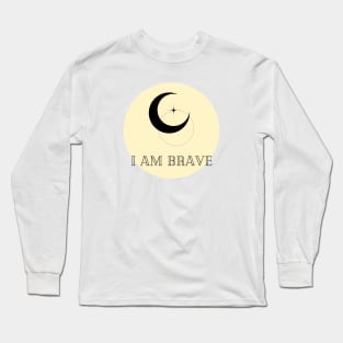 Affirmation Collection - I Am Brave (Yellow) Long Sleeve T-Shirt